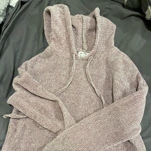 Mauve Hippie Rose hooded sweater